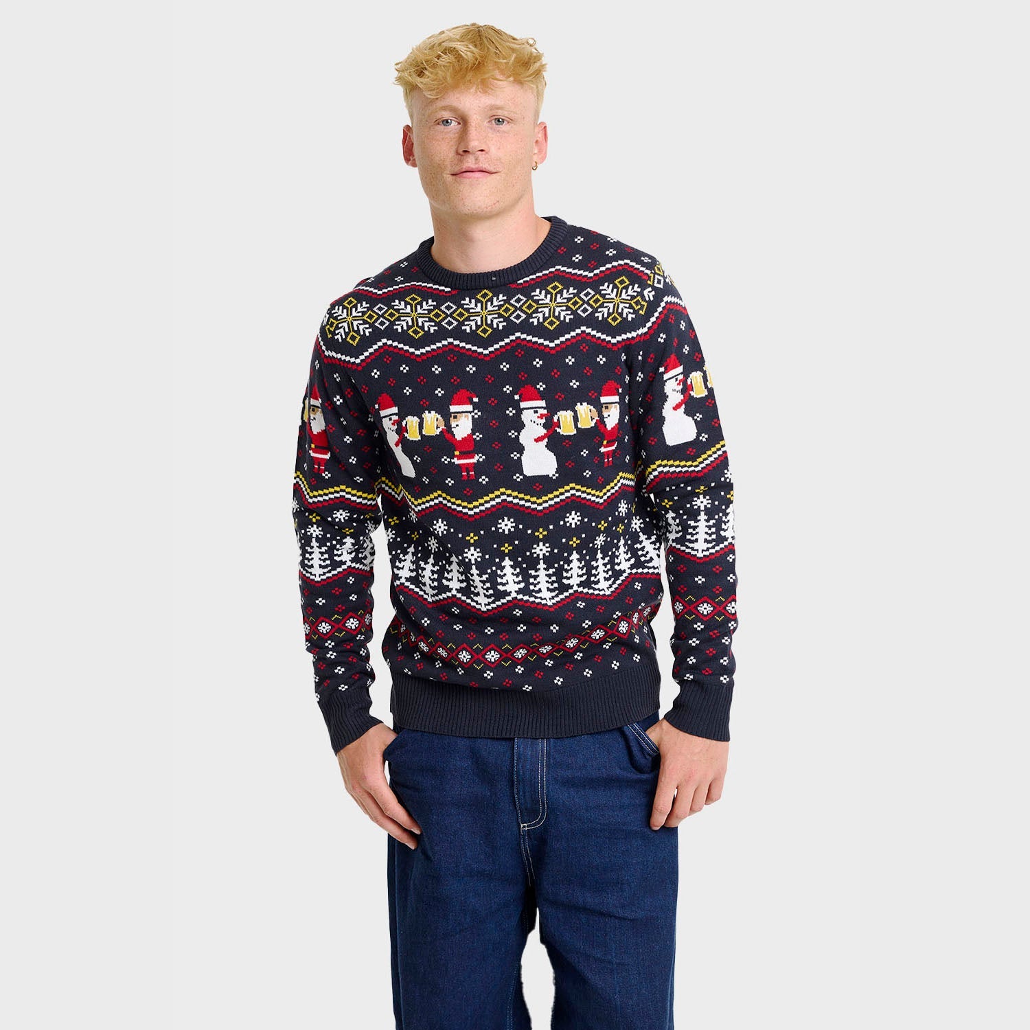 Cheers Santa Christmas Sweater β Men